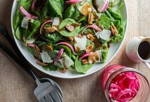 Spinach Salad with Warm Brown Butter